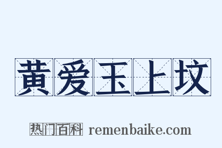黄爱玉上坟是什么意思的图片